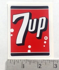 Vintage 7up 7-UP soda pop Red/Black sticker decal