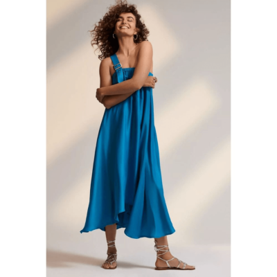 Anthropologie Let Me Be One-Shoulder Midi Dress Size XXS | eBay