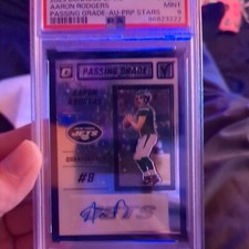 2023 Panini Donruss Optic  Passing Grade Purple Stars Auto Aaron Rodgers /25