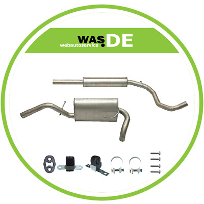 Komplette Auspuffanlage VW LUPO 1.0- 1.4 (50PS, 60PS) 1998-2005 Schalldämpfer