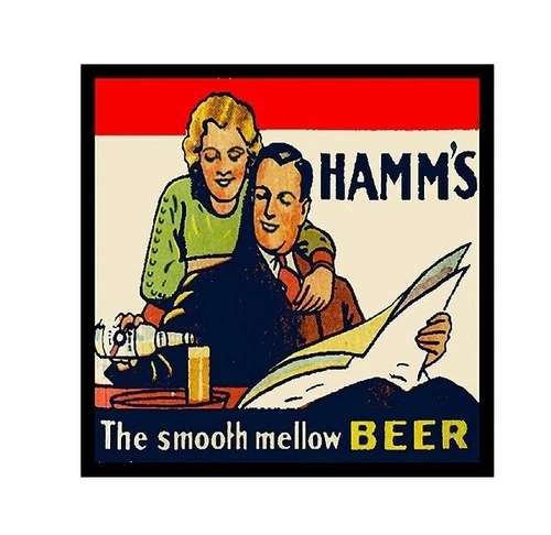 989 - Vintage Hamms Beer Sign Fridge Refrigerator Magnet