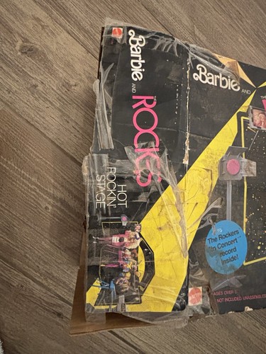 Barbie & The Rockers Hot Rockin Stage with Box Mattel 1985 box heavy damage READ - Picture 17 of 22