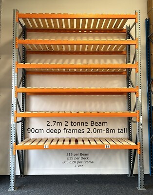 SSI Schaefer Heavy Duty Warehouse Pallet Racking 900mm Deep 2700mm ...