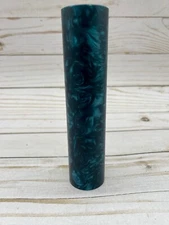 CRAZYFIBER TURQUOISE PEARL 33mm x 6" ROD FOR PENS, BEADS, JEWELRY, DUCK CALLS