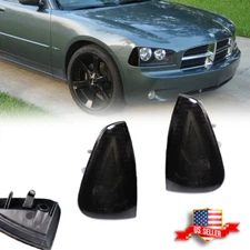 Smoked Lens Corner Parking Marker Signal Lights Housings For 06-10 Dodge Charger