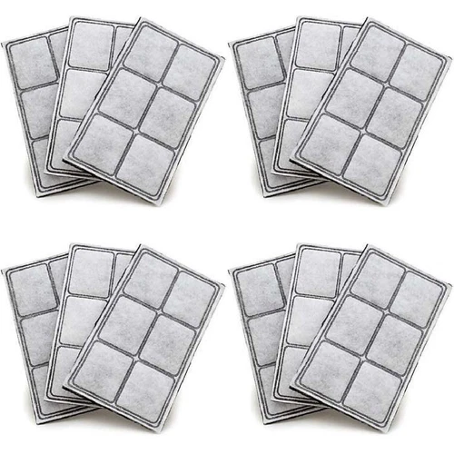 Premium Platinum Charcoal Water Filters for Drinkwell Pet Fountain pack of 12