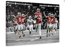 Jack Sawyer Scoop and Score OSU Fumble Six Canvas Gift National Championship