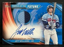 2024 Topps Pro Debut Baseball Jett Williams Patch Auto Blue /150