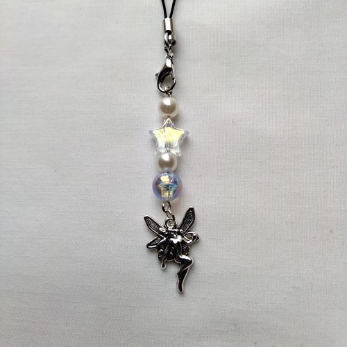 Star Fairy Cell Phone Charm Strap Pendant Chain Hanging Car Mirror Decor Lanyard - Zdjęcie 5 z 7