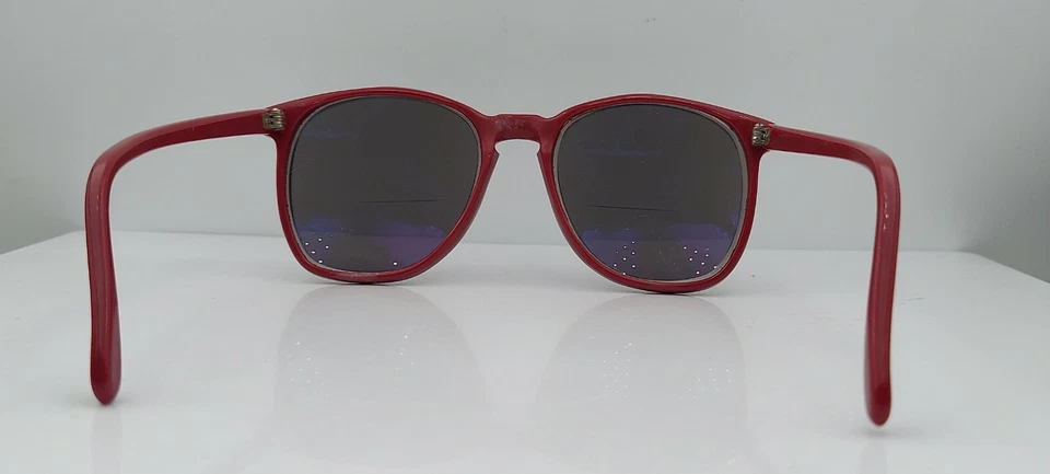 Gafas de sol ovaladas vintage borgoña SOLO MARCOS Foto 3 de 4