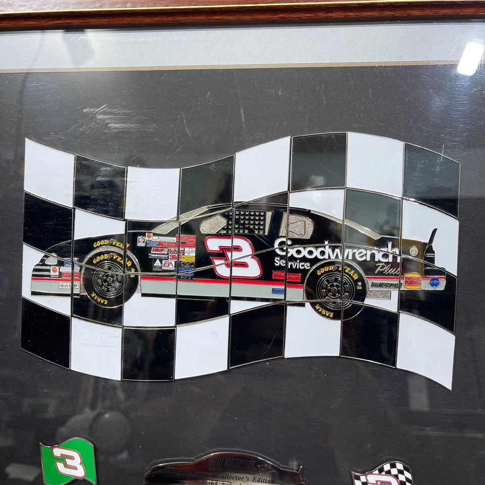 Dale Earnhardt NASCAR Framed Puzzle Pin Set Limited Edition #182 The Intimidator - Image 2 of 4