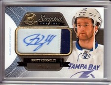 2011-12 The Cup Scripted Swatches Brett Connolly RC Patch AUTO /35 LIGHTNING