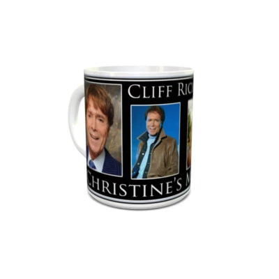 SUBRIGHT Cliff Richard Personalised Mug Brand New Great Unique Gift Free UK Shipping