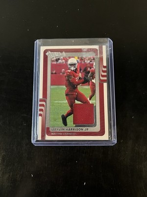 Marvin Harrison Jr Cardinals Patch Card