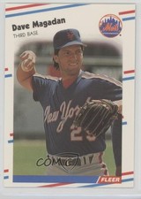 1988 Fleer Glossy Dave Magadan #141 0h1