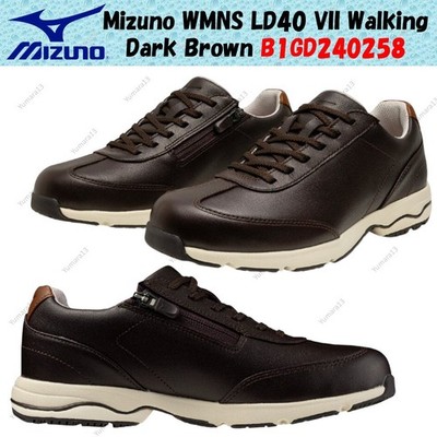 Mizuno WMNS LD40 VII Walking Dark Brown B1GD240258 Women's Size