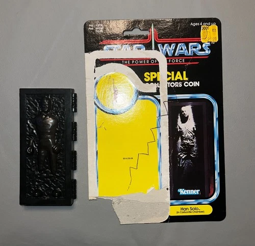 CARDBACK + Chamber part Vintage Star Wars Han Solo in Carbonite POTF Last 17