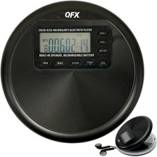 RETRO-30 Portable CD Player with Bluetooth and Built-in Speaker - 8-Hour Battery