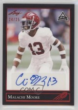 2021 Leaf Memories 1992 Base Red Spectrum 24/25 Malachi Moore #BG-MM1 Auto 10ua