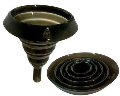 SILIKON TRICHTER pavoni  Ø 12 cm +230° C FALTBAR Silikontrichter Einfülltrichter