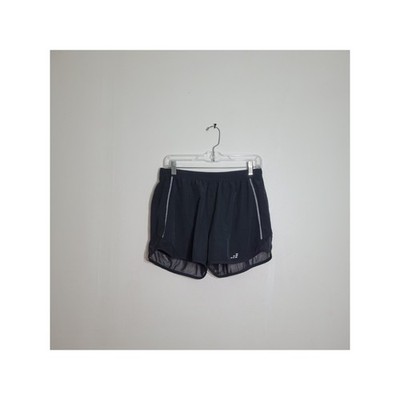 BCG Women's Running Workout Shorts Medium Black Grey Piping Athletic Workout Gym
