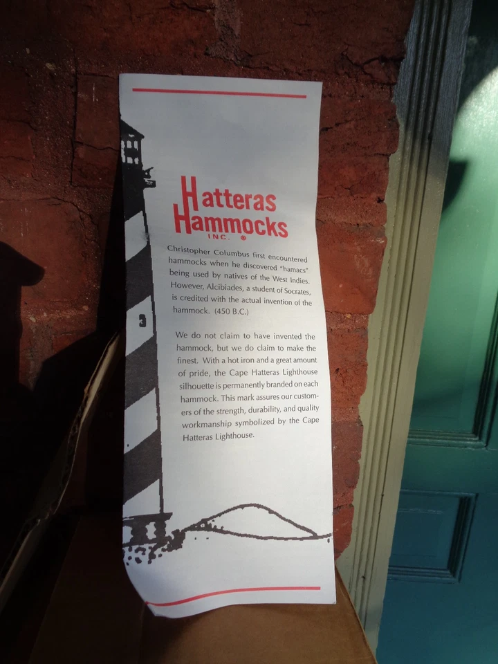 NOVAS redes Hatteras grandes rede de corda dura branca - Imagem 2 de 4