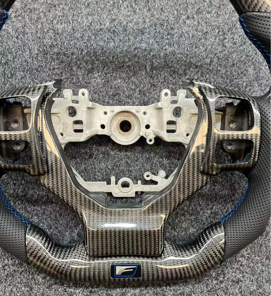 VOLANTE DE FIBRA DE CARBONO REAL PARA LEXUS ISF IS200/250/300/350 2014-24 F Logo Foto 4 de 4