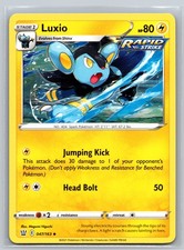 Luxio 047/163 Battle Styles Pokemon TCG Electric Type Stage 1 Rapid Strike Spark
