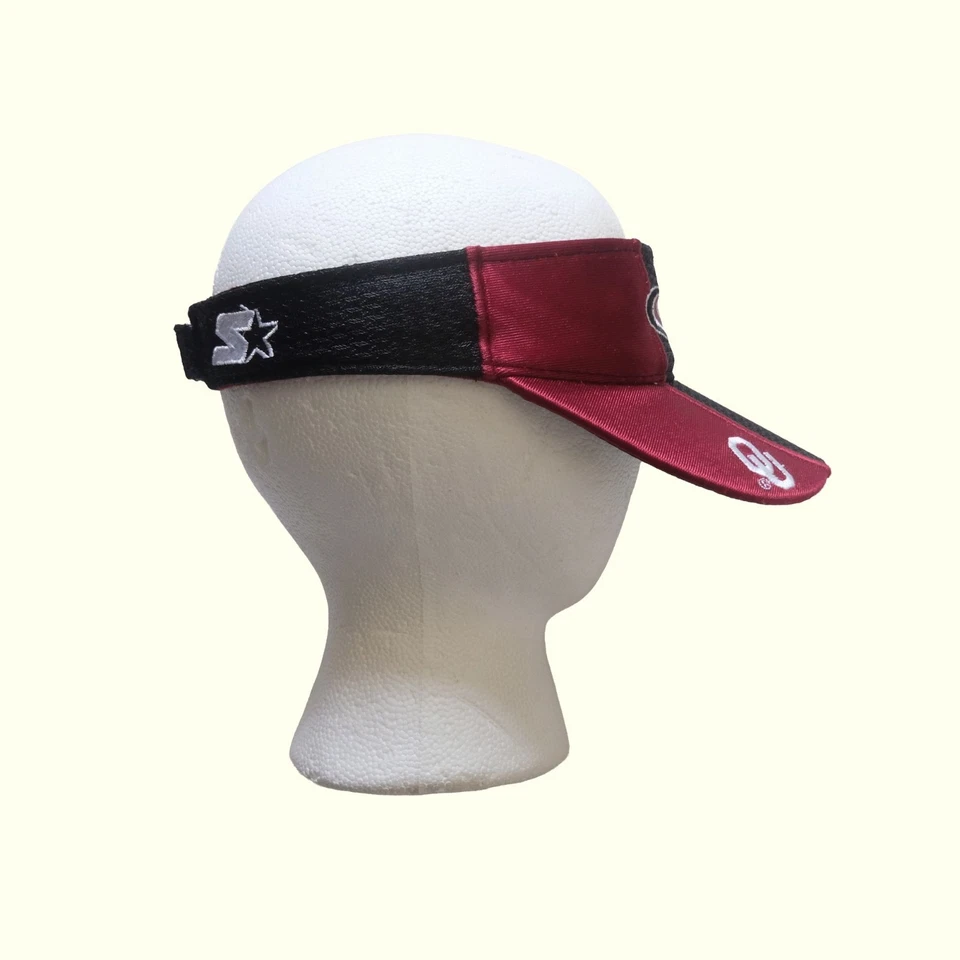 NCAA DE COLECCIÓN AÑOS 90 OU SOONERS OKLAHOMA FÚTBOL AMERICANO STARTER MALLA SOMBRERO GORRA VISERA TALLA S/M Foto 2 de 4
