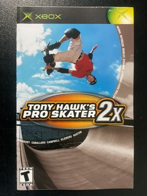 Tony Hawk's Pro Skater 2x Microsoft XBOX Instruction Manual Only