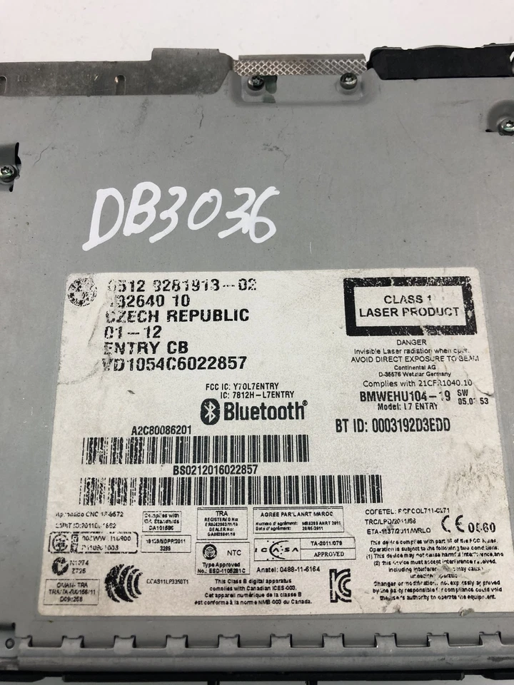 BMW 1 F20 Musik-Player ohne GPS 9281913 27793492 [NO CODE] - Bild 2 von 4