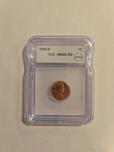 1958-D Lincoln Wheat Cent MS66 RD ICG