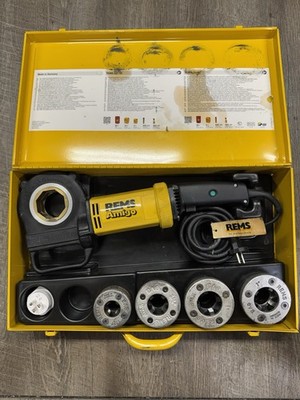 REMS Amigo Pipe Threader 230v + 4 Threaders EU PLUG