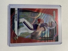 Panini 2024 Prizm J.J. McCarthy #400 Red Wave Prizm Rookie /149 Vikings