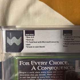 Fable (2004) Xbox Factory Sealed Graded Video Game WATA Grade 8.5 A+