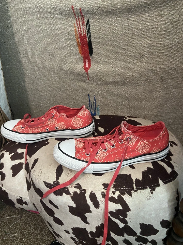 Bandana Converse Chuck Taylor All Star Ox Coral Estampado Mujer Talla 9 Foto 2 de 4