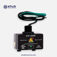 DITEK DTK-120HW 120VAC 20A Parallel Surge Protector Hardwired Module