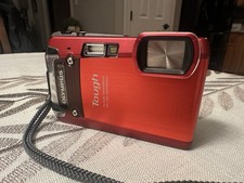 Olympus Stylus Tough TG-830 Digital Camera Red Waterproof Shockproof 32GB 2 Batt
