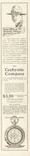 1917 Taylor Ceebynite WW1 U.S. Military Soldier Pocket Compass Antique Print Ad