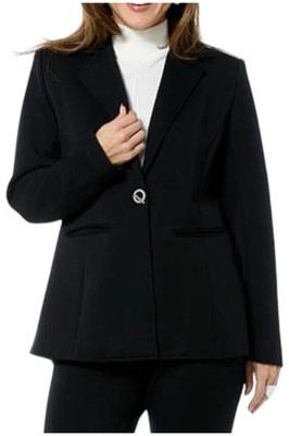 WynneLayers Women's Smooth Operator Blazer w/ Grommet Closure Black