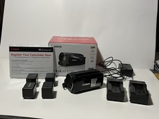 Canon Vixia HF R700 Camcorder Video Camera Black With Box Charger Cables Manual