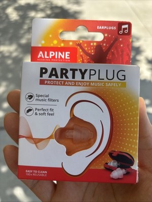 Alpine PartyPlug Ear for Concerts   Noise Reducing Ear Plugs for Party-CLEAR