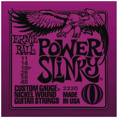 NEU: Ernie Ball 2220 Power Slinky E-Gitarren Saiten .011-.048 Nickel