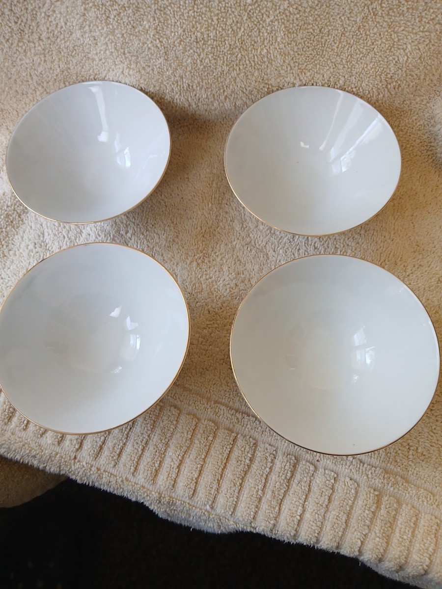 Vintage Y.Y Made in Japan rice bowls blue with gold set of 4 | eBay