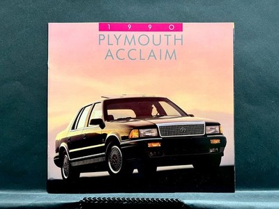 1990 Plymouth Acclaim Original Sales Brochure / Sales Catalog