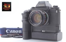 Exc 5 Canon NEW F-1 AE Finder 35mm SLR Camera Body FD 50mm f1.4 ssc lens JAPAN