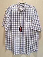 Roper Men's Western Shirt Size XL New with Tags Everywear Short Sleeve