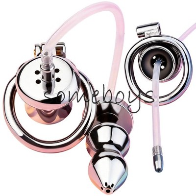 FRRK Fixed Basket Inverted Negative Chastity Cage Metal Lock Man Rings Product