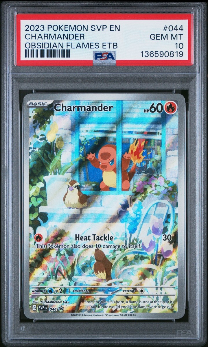 Pokemon Charmander SVP044 Obsidian Flames ETB Promo Card PSA 10 | eBay
