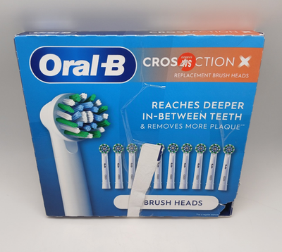 #ad #ad Oral B CrossAction Replacement Brush Heads 10 Pack Deep Clean Electric Refills $26.99